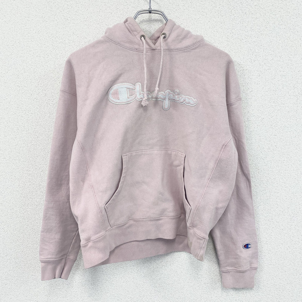 Champion　チャンピオン　リバースウィーブ　スウェットパーカー/フーディー　ピンク　Mサイズ トレーナー スウェットトップス フード付き 古着