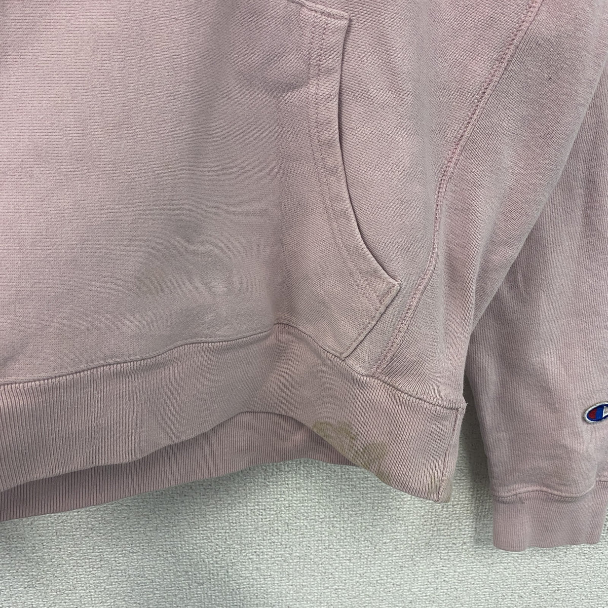 Champion　チャンピオン　リバースウィーブ　スウェットパーカー/フーディー　ピンク　Mサイズ トレーナー スウェットトップス フード付き 古着