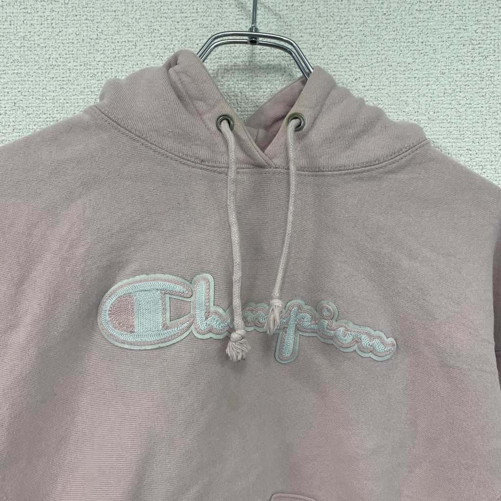Champion　チャンピオン　リバースウィーブ　スウェットパーカー/フーディー　ピンク　Mサイズ トレーナー スウェットトップス フード付き 古着