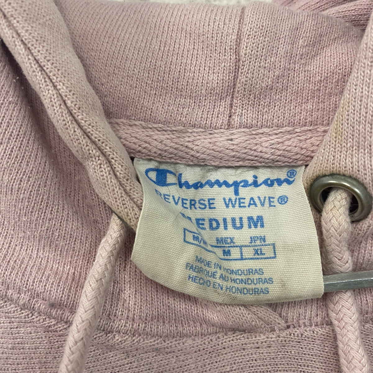 Champion　チャンピオン　リバースウィーブ　スウェットパーカー/フーディー　ピンク　Mサイズ トレーナー スウェットトップス フード付き 古着