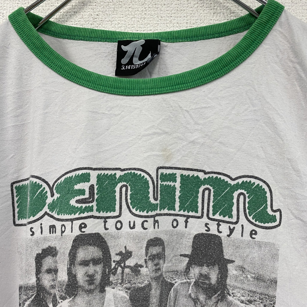 3.141592630　U2　The Joshua Tree　半袖リンガーTシャツ　バンドT　白　ホワイト　古着