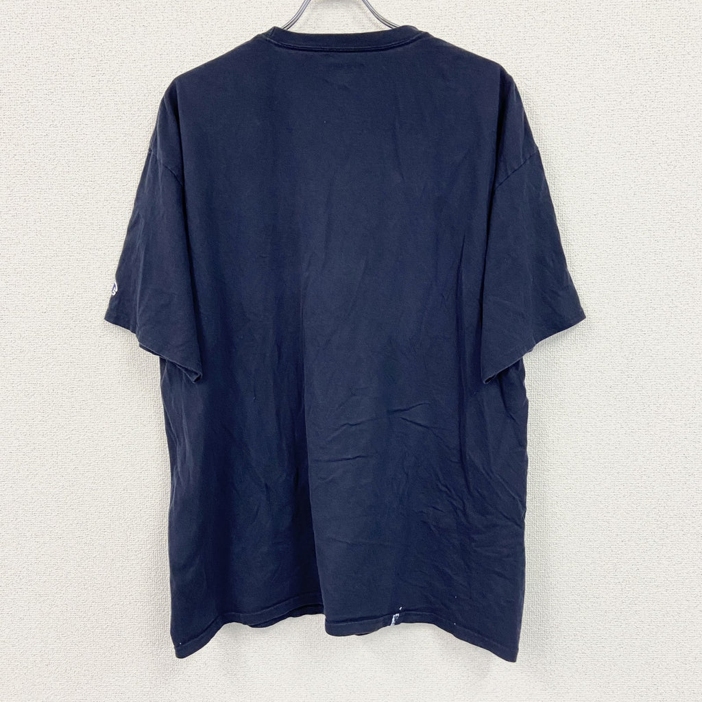 Champion　チャンピオン　半袖プリントTシャツ　紺　ネイビー　2XLサイズ　古着