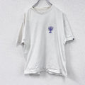 VANS　バンズ　半袖プリントTシャツ　ドクロ　白　ホワイト　Lサイズ　古着