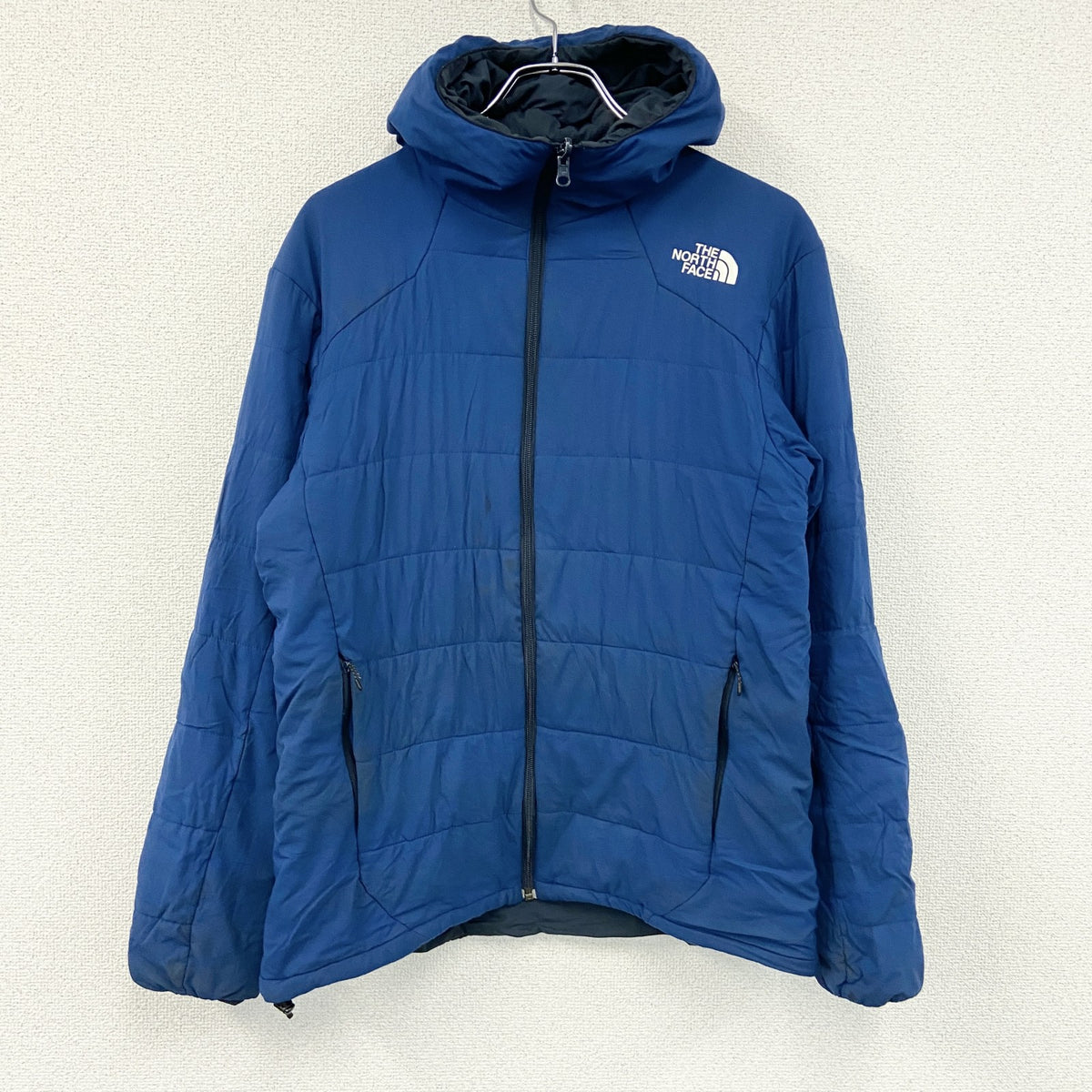 THE NORTH FACE　ザ・ノースフェイス　フルジップナイロンジャケット　リバーシブル　青　ブルー　紺　ネイビー　Lサイズ　古着