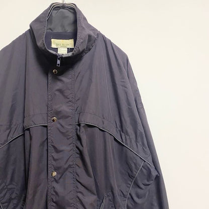 古着 used　BILL BLASS　長袖ハイネックブルゾン　ノームコアジャンパー　ダークグレー　ヴィンテージ　秋冬服　Lサイズ