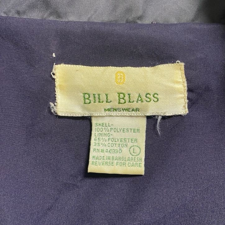 古着 used　BILL BLASS　長袖ハイネックブルゾン　ノームコアジャンパー　ダークグレー　ヴィンテージ　秋冬服　Lサイズ