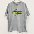 90s　NIKE　ナイキ　半袖プリントTシャツ　ヴィンテージ　グレー　灰色　XLサイズ　古着