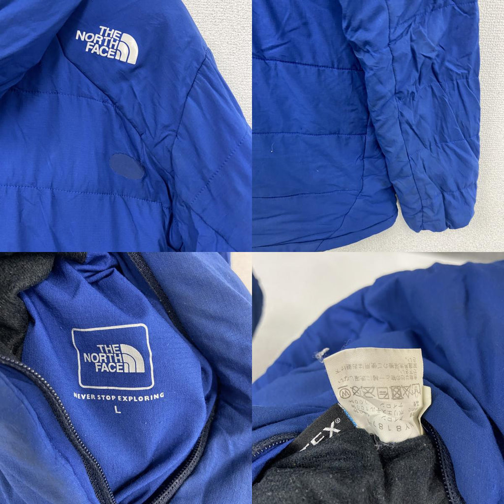 THE NORTH FACE　ザ・ノースフェイス　フルジップナイロンジャケット　リバーシブル　青　ブルー　紺　ネイビー　Lサイズ　古着
