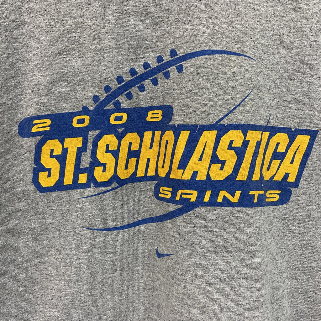 90s　NIKE　ナイキ　半袖プリントTシャツ　ヴィンテージ　グレー　灰色　XLサイズ　古着