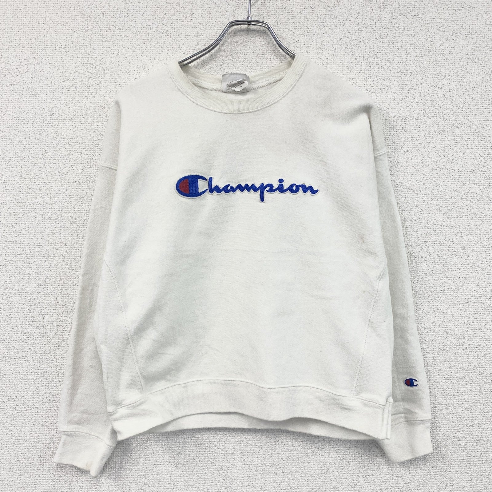 Champion　チャンピオン　リバースウィーブ　スウェット/トレーナー　白　ホワイト　XLサイズ スウェットトップス メンズ コットン 古着