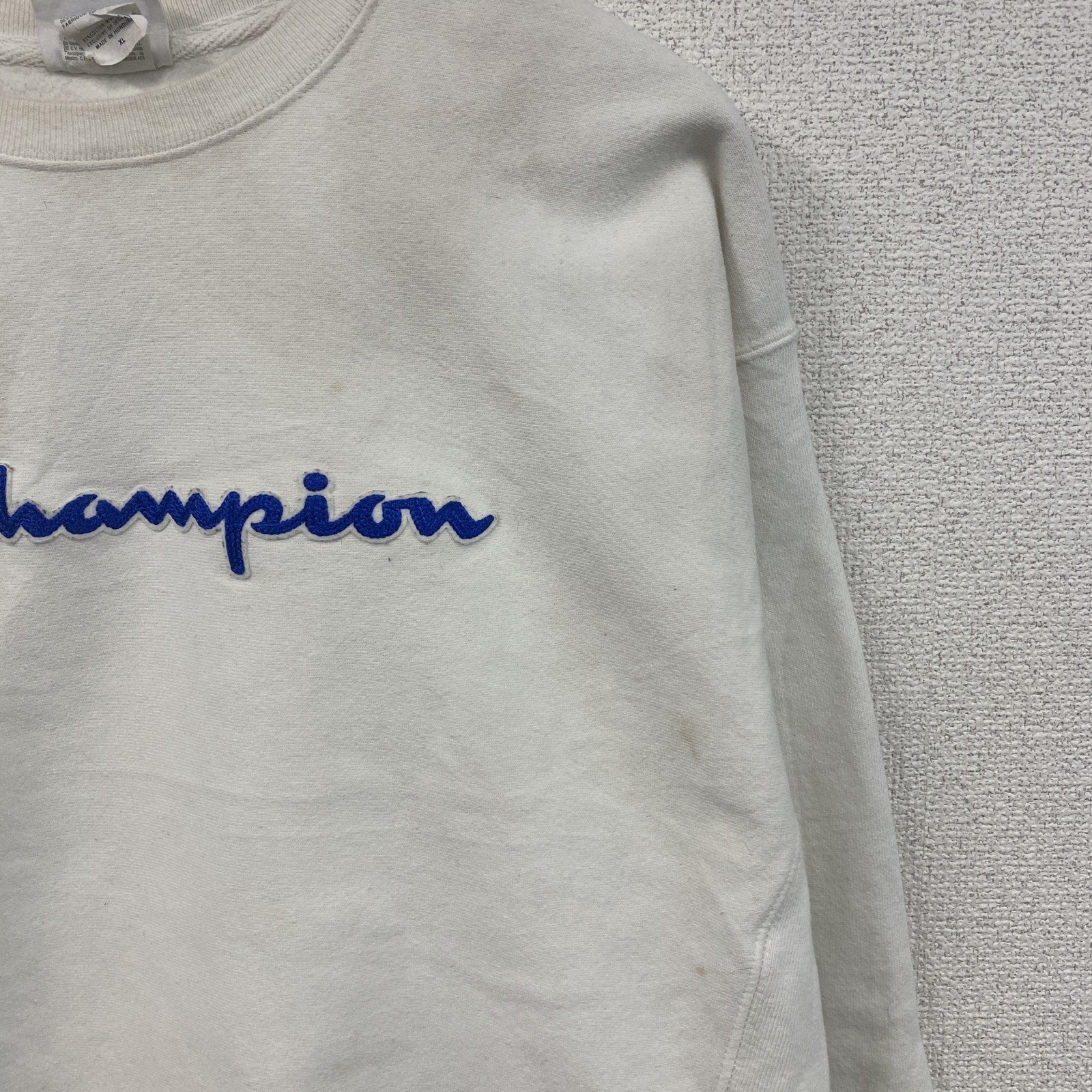 Champion　チャンピオン　リバースウィーブ　スウェット/トレーナー　白　ホワイト　XLサイズ スウェットトップス メンズ コットン 古着