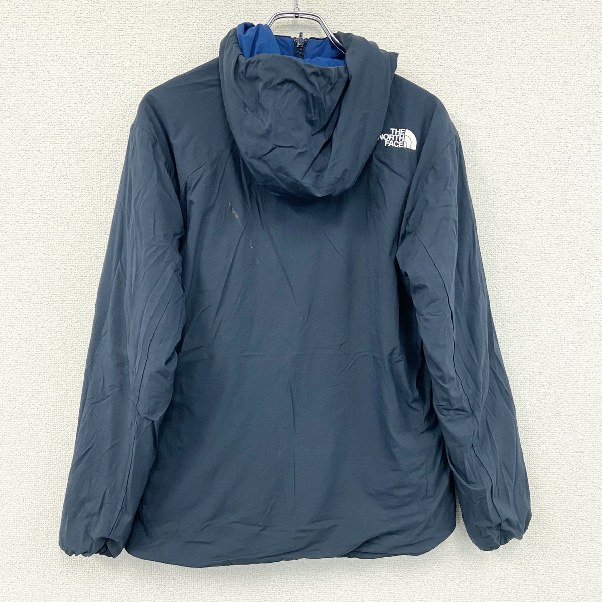 THE NORTH FACE　ザ・ノースフェイス　フルジップナイロンジャケット　リバーシブル　青　ブルー　紺　ネイビー　Lサイズ　古着