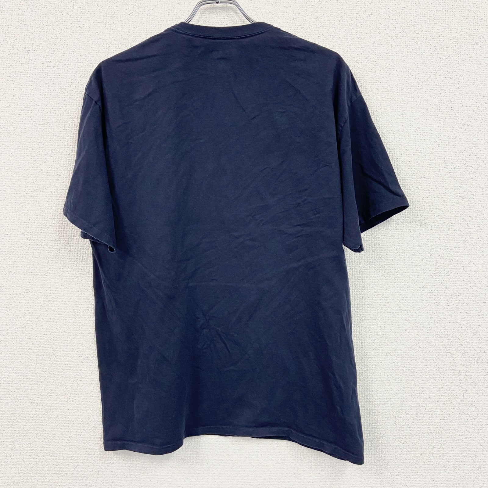 Champion　チャンピオン　半袖プリントTシャツ　紺　ネイビー　XLサイズ　古着