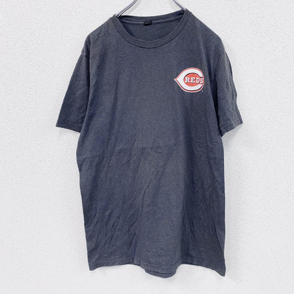 DIST RICT　カンザスシティ・レッズ　半袖プリントTシャツ　黒　ブラック　古着
