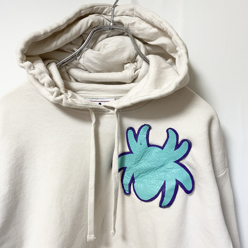 FILA　フィラ　スウェットパーカー/フーディー　ワンポイント　スパイダー　蜘蛛　白　ホワイト　Sサイズ　古着