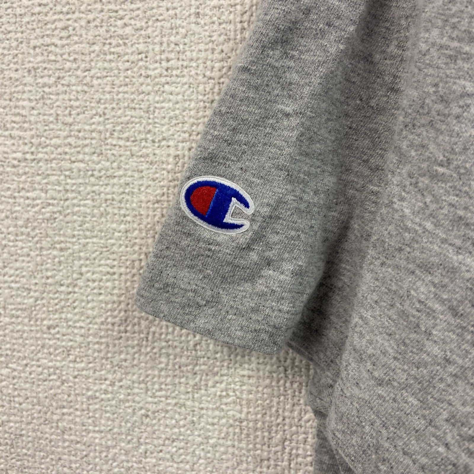 Champion　チャンピオン　半袖プリントTシャツ　グレー　灰色　XLサイズ　古着