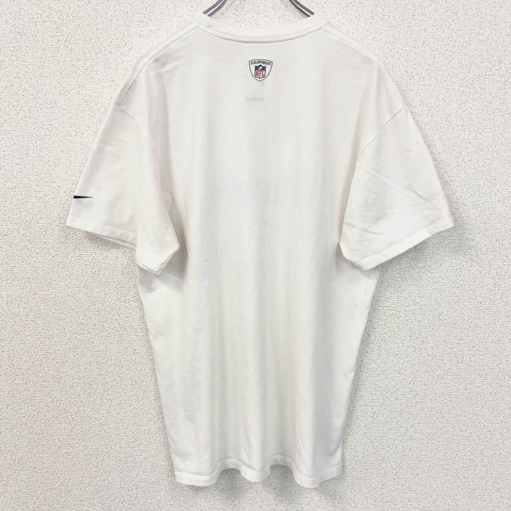 NIKE ナイキ　半袖ロゴプリントTシャツ　NFL　ピッツバーグ・スティーラーズ　白　ホワイト　スポーツ　Sサイズ　古着