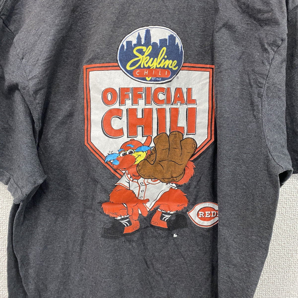 DIST RICT　カンザスシティ・レッズ　半袖プリントTシャツ　黒　ブラック　古着