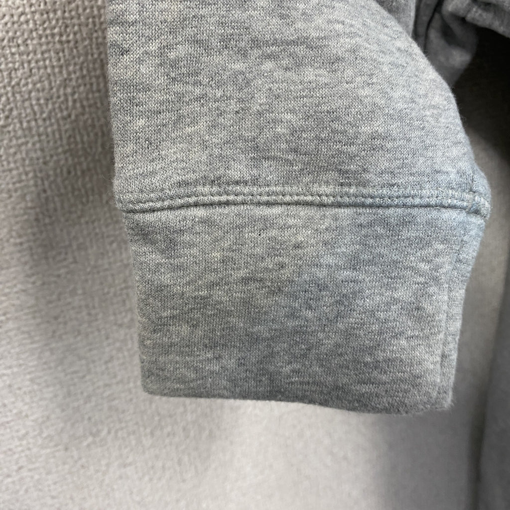 adidas　アディダス　スウェットパーカー/フーディー　カプセルプリント　パフォーマンスロゴ　灰色　グレー　Mサイズ トレーナー スウェットトップス フード付き 古着