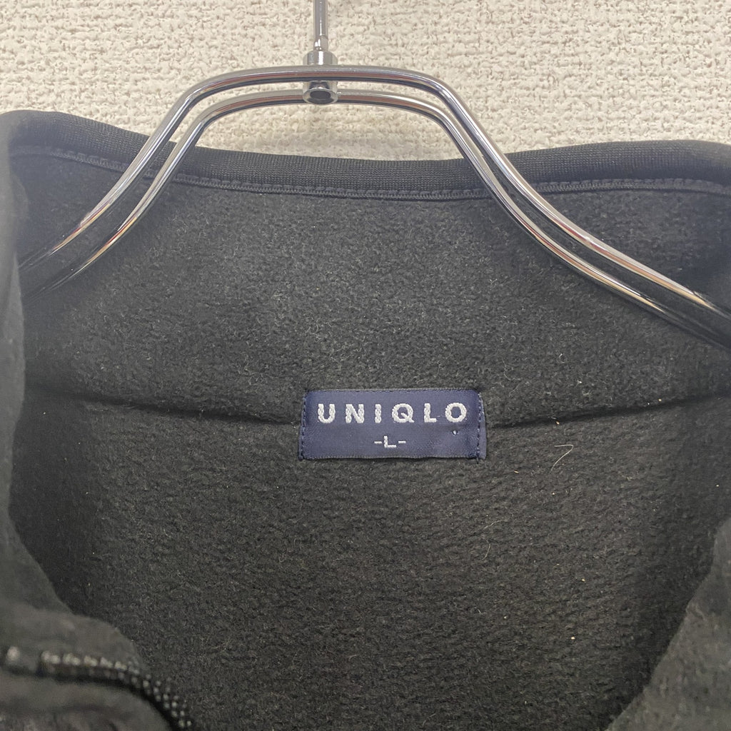 ～00s　OLD UNIQLO　オールドユニクロ　フリースジャケット/ボアジャケット　ヴィンテージ　黒　ブラック　Lサイズ　古着