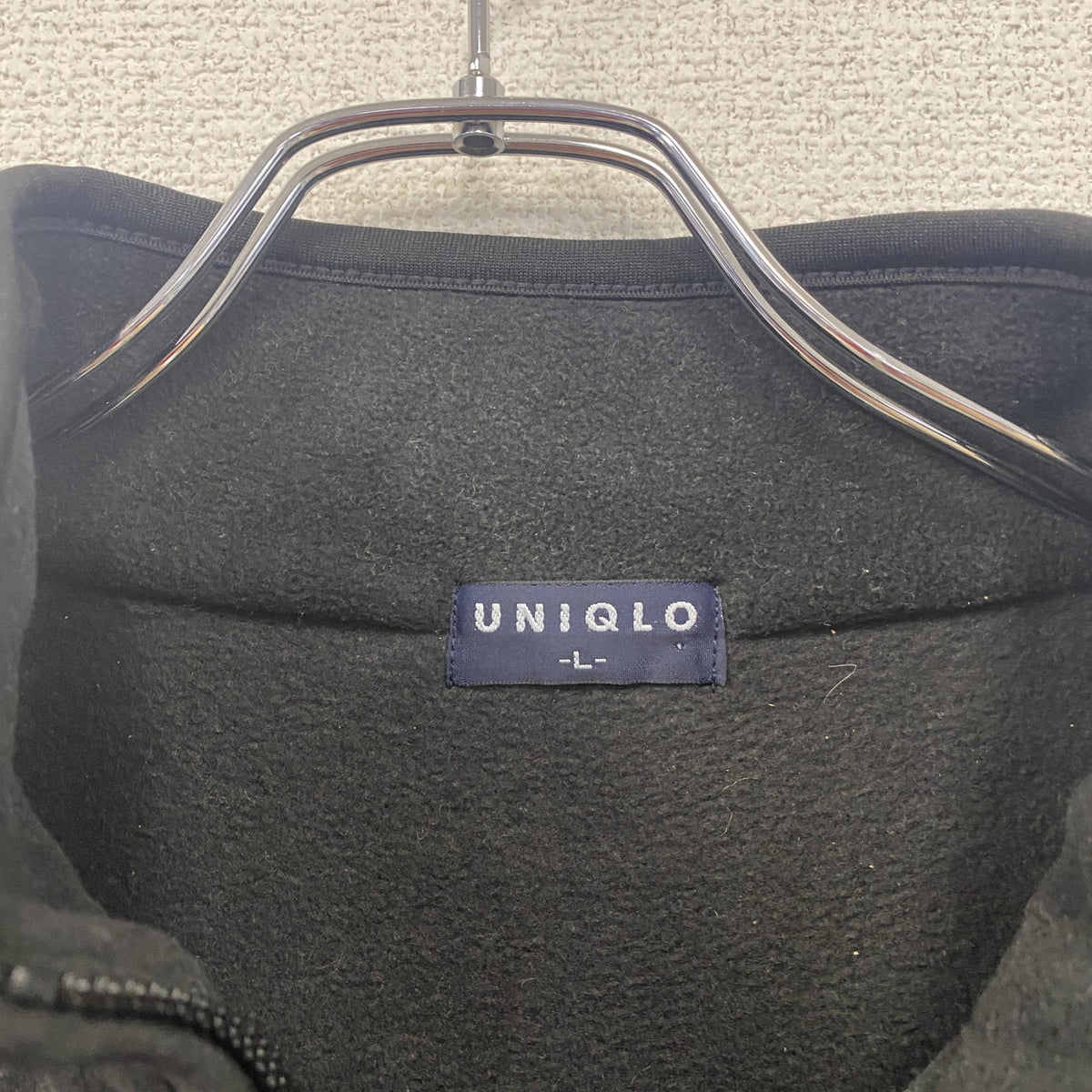 ～00s　OLD UNIQLO　オールドユニクロ　フリースジャケット/ボアジャケット　ヴィンテージ　黒　ブラック　Lサイズ　古着