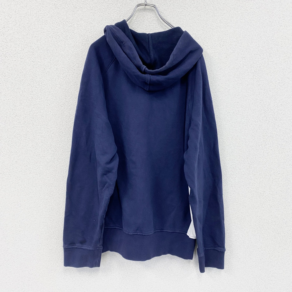 FILA　フィラ　フルジップスウェットパーカー/フーディー　紺　ネイビー　XLサイズ　古着