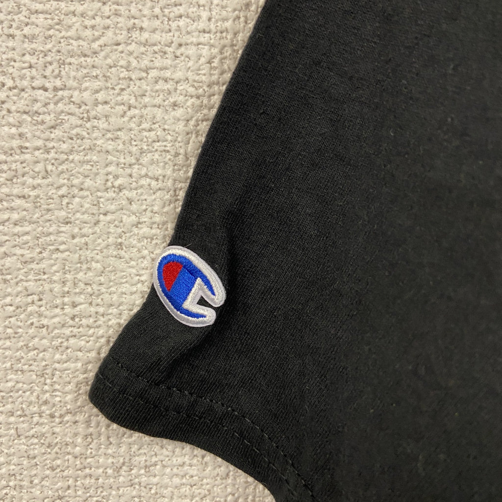 Champion　チャンピオン　半袖プリントTシャツ　黒　ブラック　Mサイズ　古着