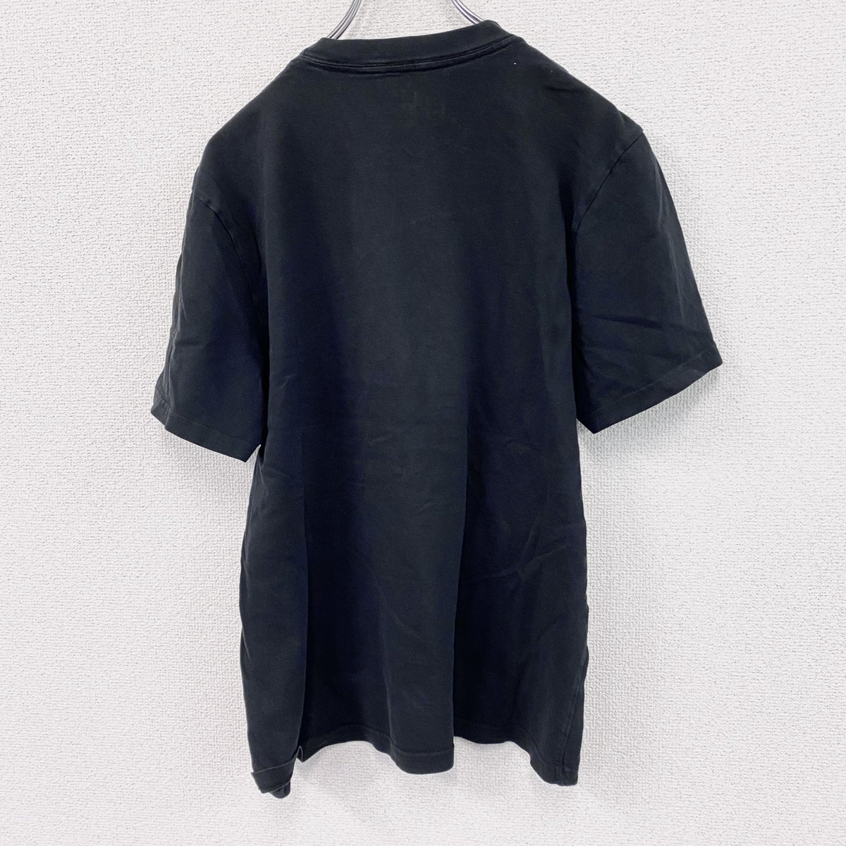 GIACOMONI LUCIEN　REEF　半袖プリントTシャツ　スカル　骸骨　英字プリント　クルーネック　黒　ブラック　XLサイズ　古着