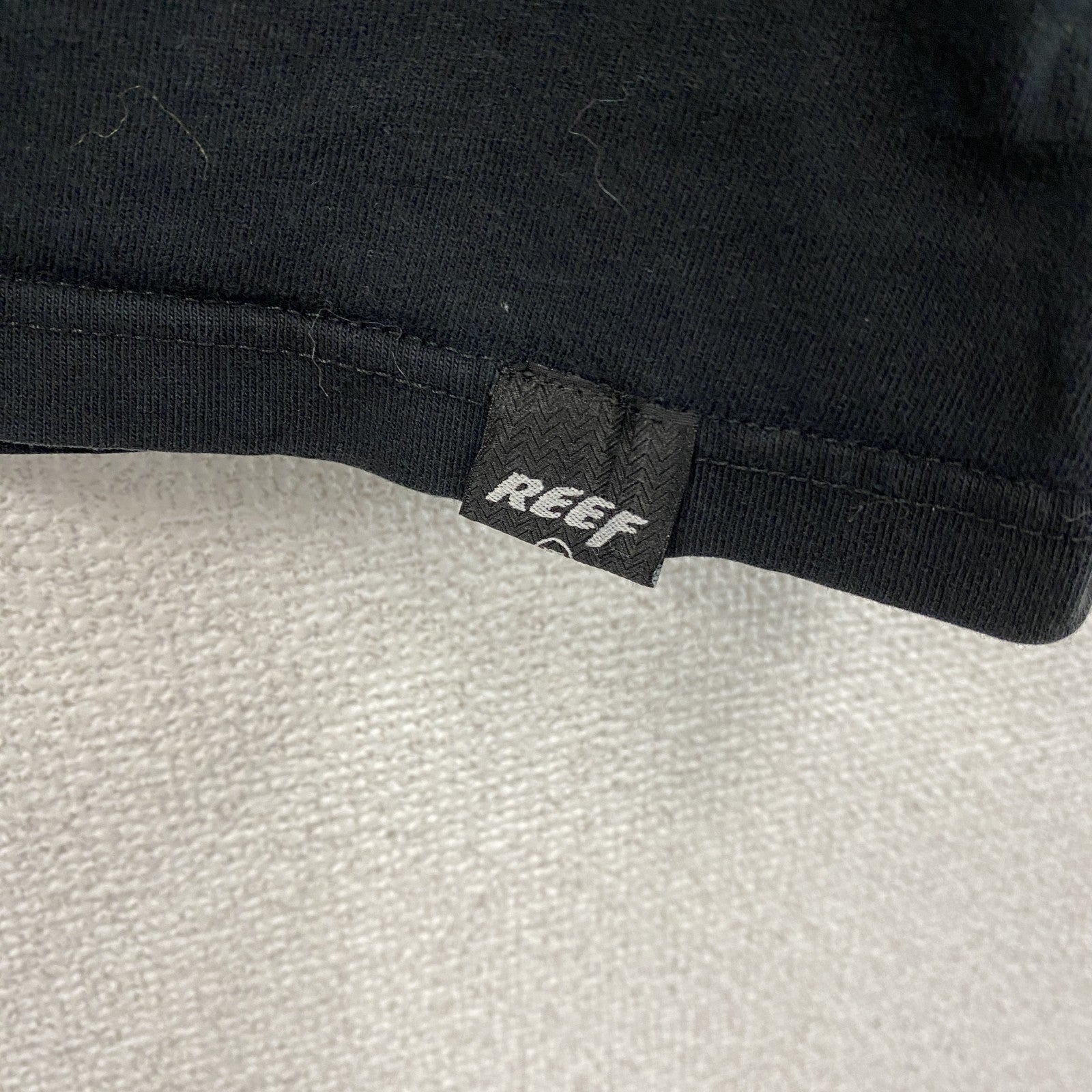 GIACOMONI LUCIEN　REEF　半袖プリントTシャツ　スカル　骸骨　英字プリント　クルーネック　黒　ブラック　XLサイズ　古着