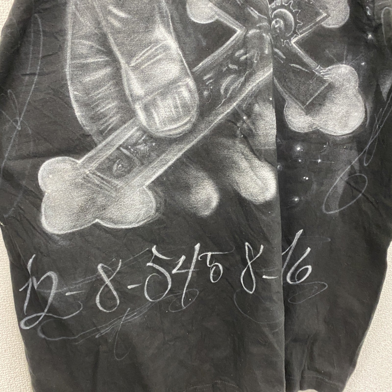 C＋　Cプラス　半袖プリントTシャツ　十字架　黒　ブラック　3XLサイズ　古着