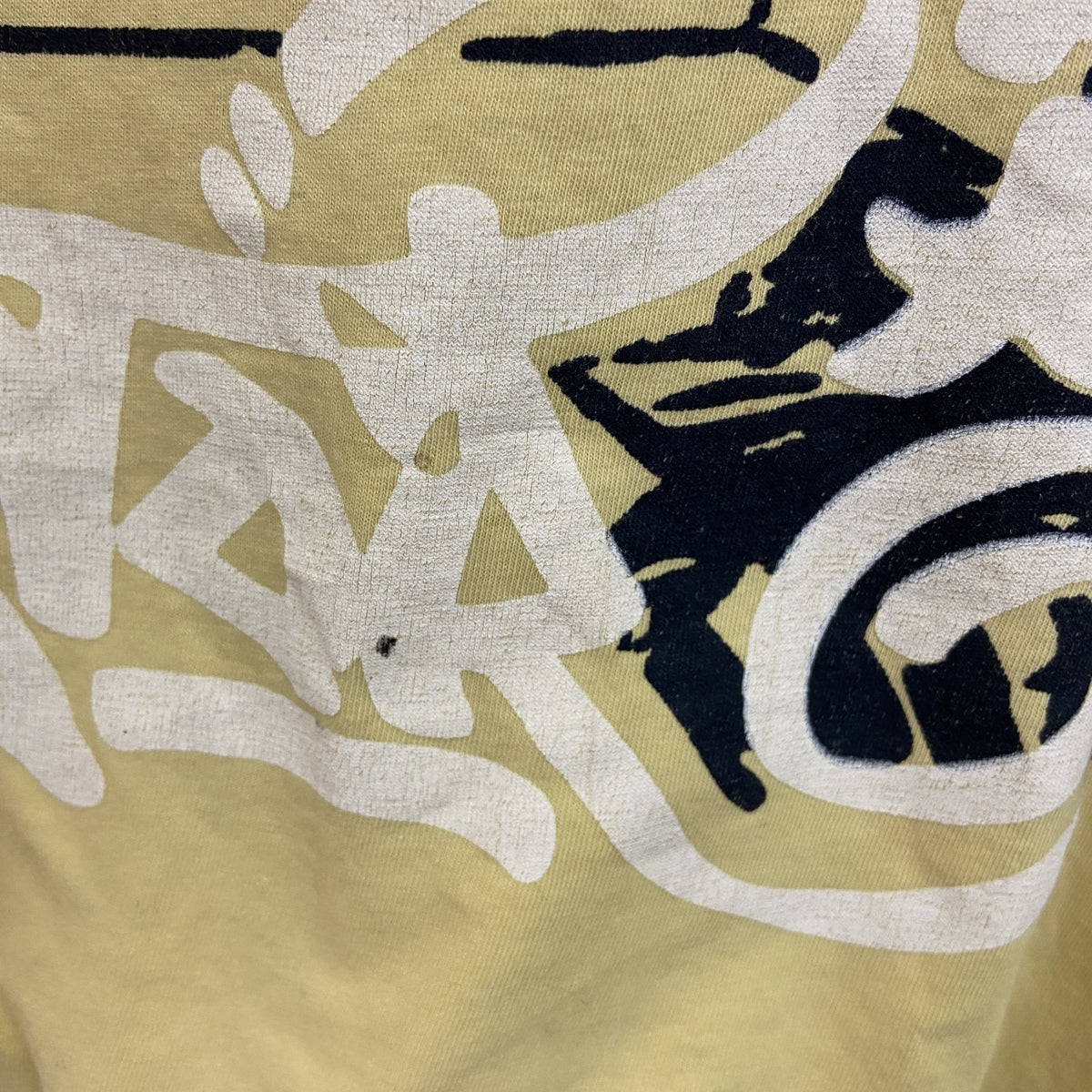 SHAMP　半袖プリントTシャツ　スケボー　スケーター　英字プリント　黄色　イエロー　Mサイズ　古着