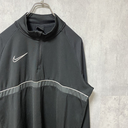 古着 used　NIKE ナイキ　DRI-FIT　長袖ドリルトップスウェット　スポーツウェア　裏起毛　ワンポイントロゴ　Lサイズ