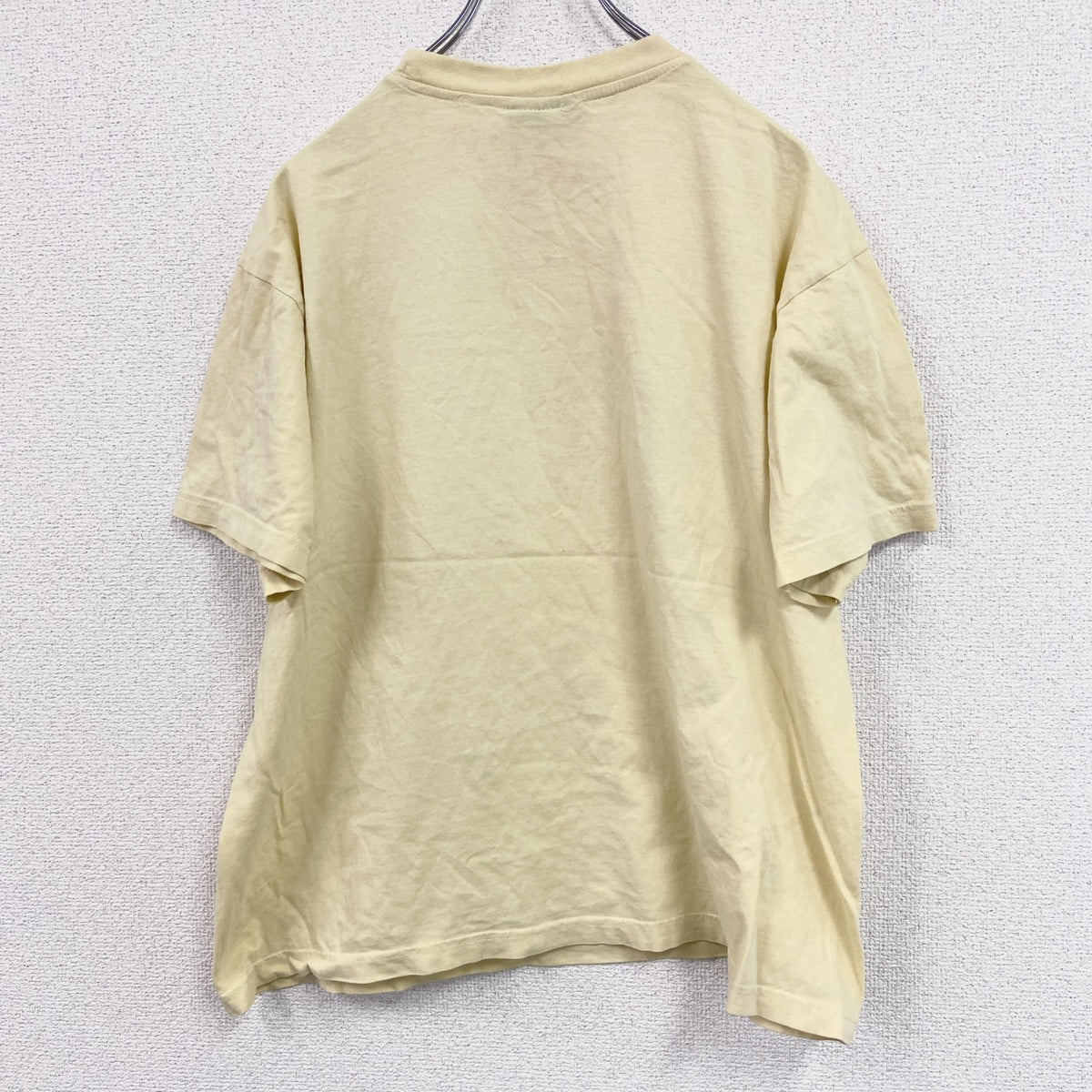 SHAMP　半袖プリントTシャツ　スケボー　スケーター　英字プリント　黄色　イエロー　Mサイズ　古着