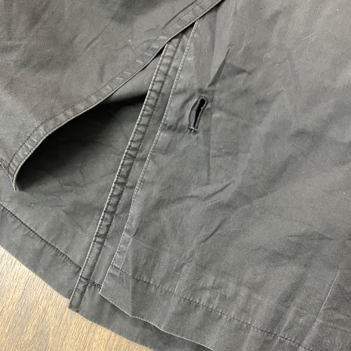 BURBERRY　バーバリー　ステンカラーコート　バルマカンコート　黒　ブラック　Mサイズ　古着
