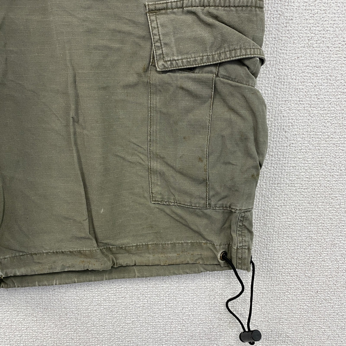 Dickies　ディッキーズ　ハーフカーゴパンツ　ショートパンツ　ドローコード　オリーブカーキ　古着