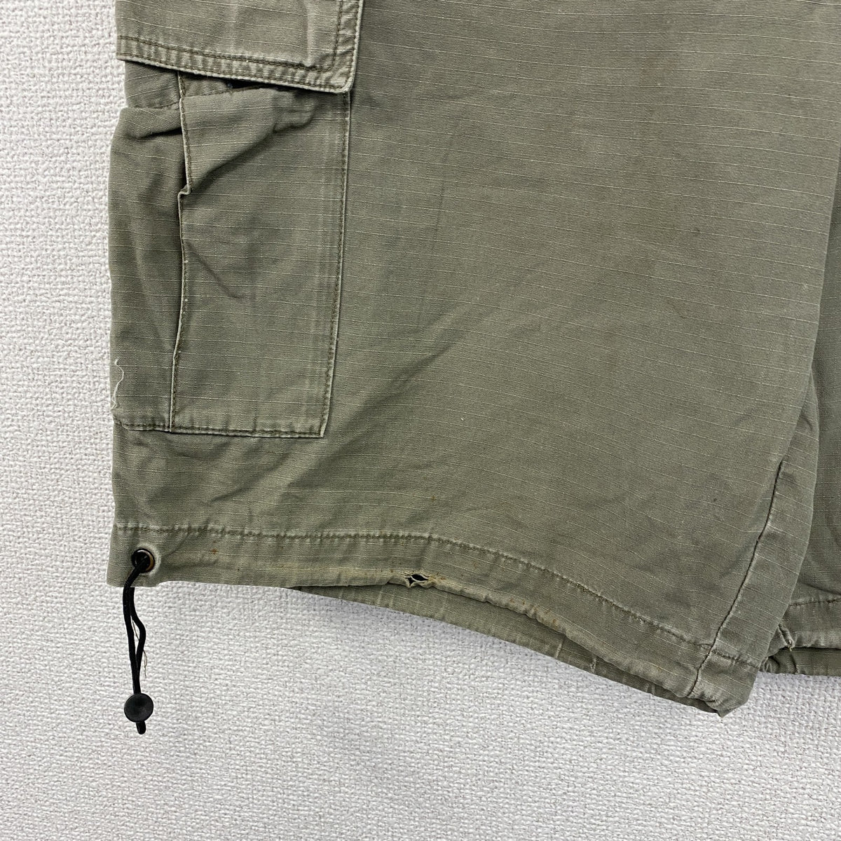 Dickies　ディッキーズ　ハーフカーゴパンツ　ショートパンツ　ドローコード　オリーブカーキ　古着