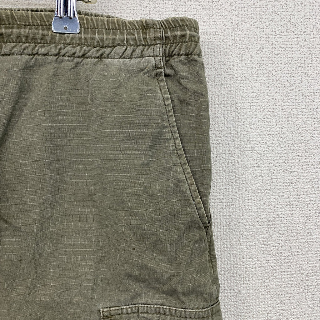 Dickies　ディッキーズ　ハーフカーゴパンツ　ショートパンツ　ドローコード　オリーブカーキ　古着