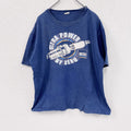 BERU　半袖プリントTシャツ　青　ブルー　XLサイズ　古着