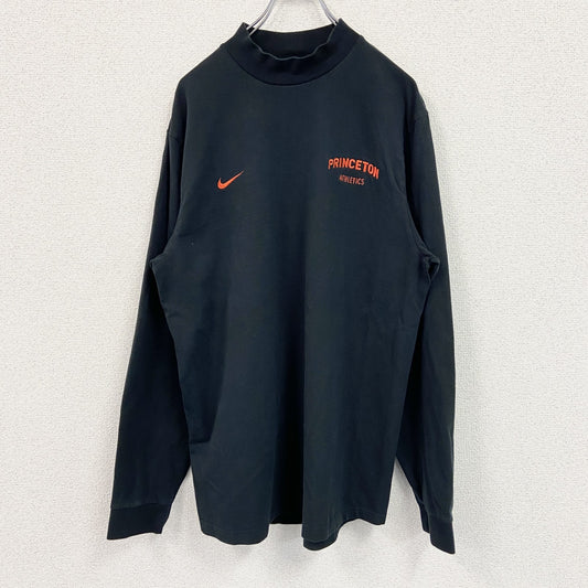 NIKE　ナイキ　長袖刺繡Tシャツ　ロンT　黒　ブラック　Mサイズ