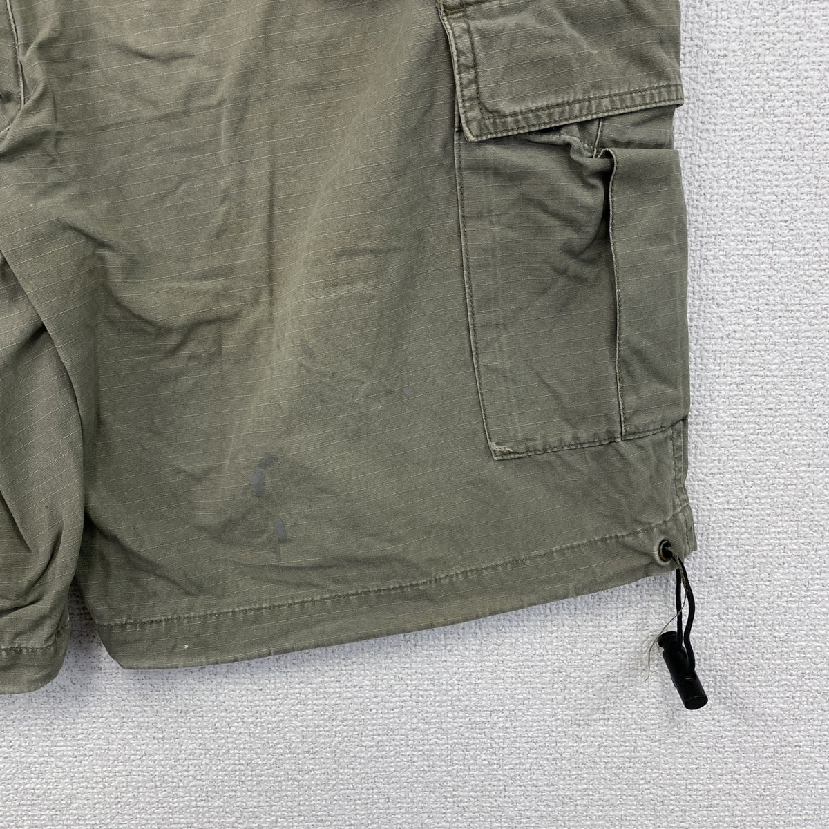 Dickies　ディッキーズ　ハーフカーゴパンツ　ショートパンツ　ドローコード　オリーブカーキ　古着