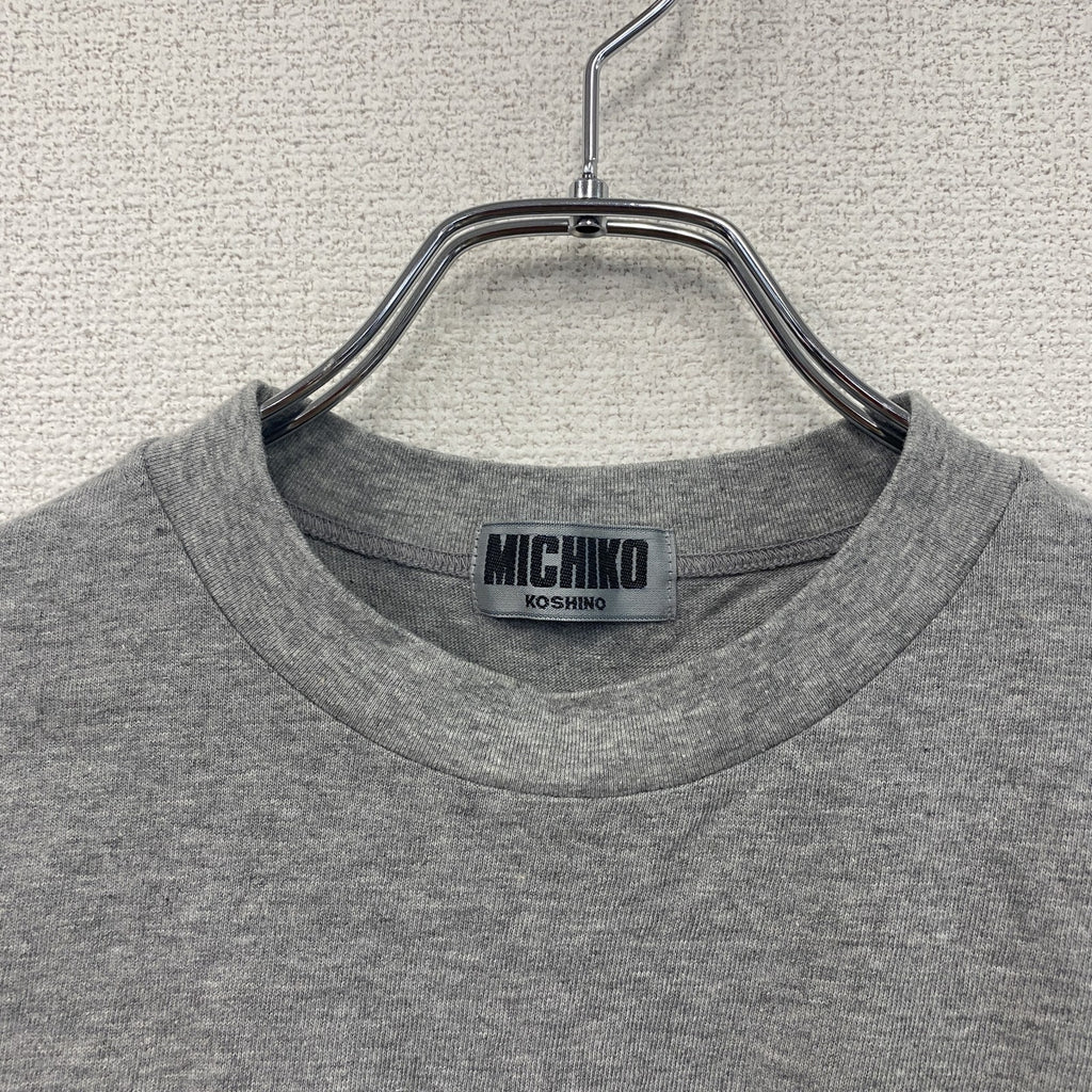 ～90s　MICHIKO LONDON 　ミチコロンドン　半袖Tシャツ　シングルステッチ　灰色　グレー　Mサイズ　　ヴィンテージ　古着