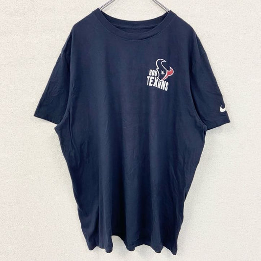 古着 used　NIKE ナイキ　半袖プリントTシャツ　NFL　ヒューストン・テキサンズ　ネイビー　ビックシルエット　XXLサイズ
