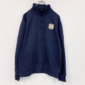 Champion　チャンピオン　ハーフジッププルオーバースウェット/トレーナー　紺　ネイビー　Mサイズ　古着