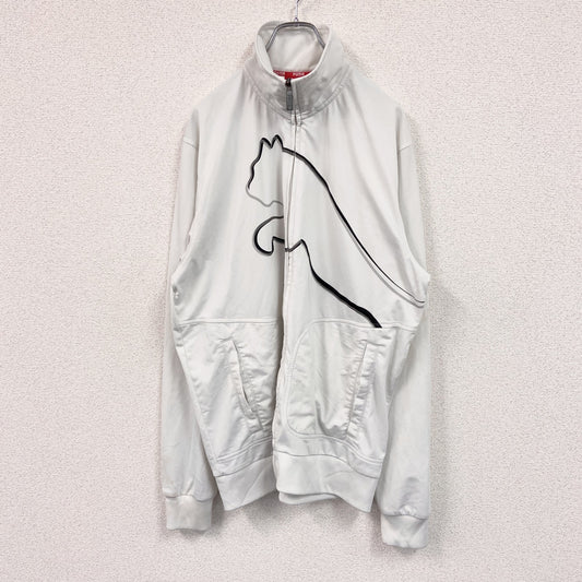 古着 used　PUMA　プーマ　トラックジャケット/ジャージ　白　ホワイト　XLサイズ