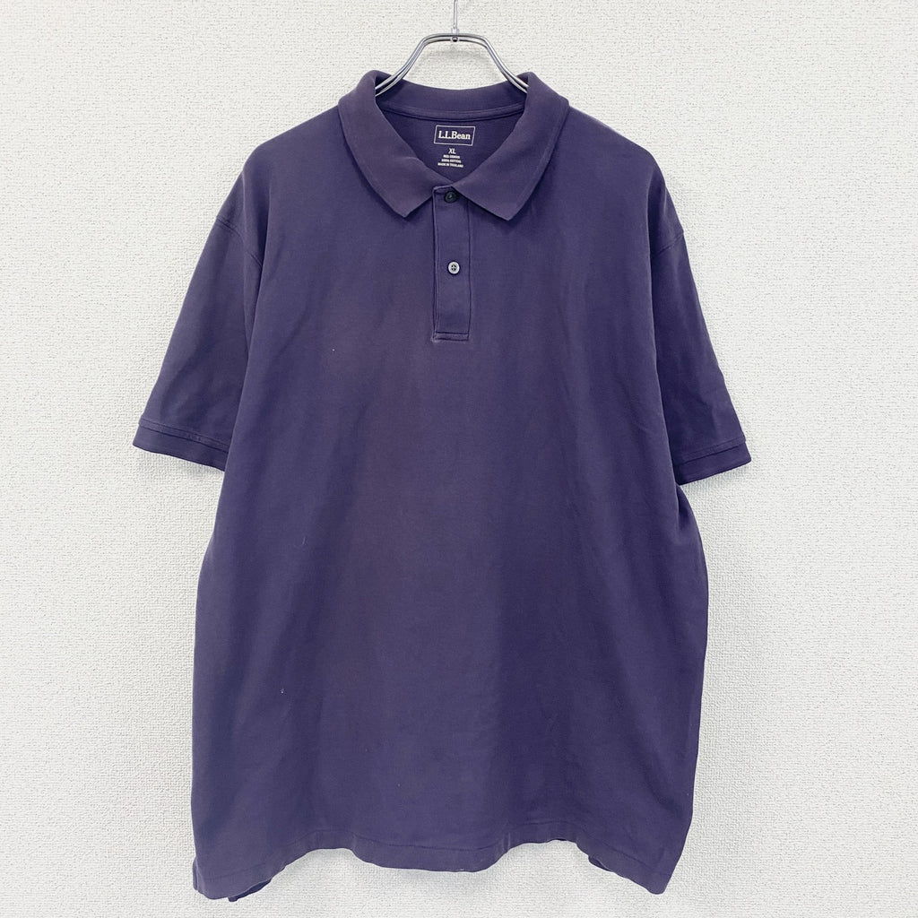 L.L.Bean　エルエルビーン　半袖ポロシャツ　紫　パープル　XLサイズ　　古着