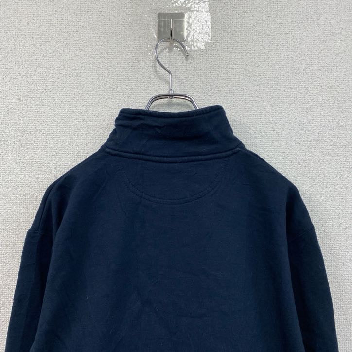 Champion　チャンピオン　ハーフジッププルオーバースウェット/トレーナー　紺　ネイビー　Mサイズ　古着
