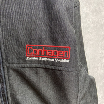 古着 used　NORTH END　Conhagen　長袖フルジップジャケット　アウター　ハイネック　ワンポイント刺繍　Mサイズ