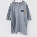 ～00s　CLOTHING　半袖プリントTシャツ　企業ロゴ　両面プリント　ヴィンテージ　灰色　グレー　Lサイズ　古着