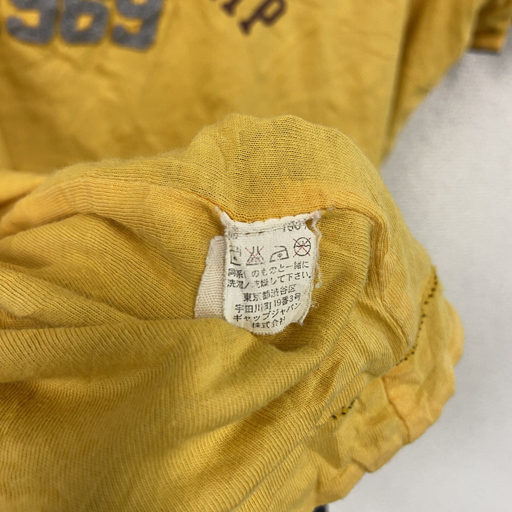 GAP　ギャップ　半袖プリントTシャツ　黄色　イエロー　古着