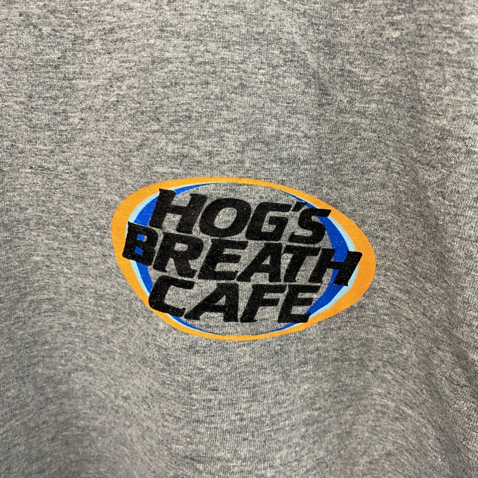 ～00s　CLOTHING　半袖プリントTシャツ　企業ロゴ　両面プリント　ヴィンテージ　灰色　グレー　Lサイズ　古着
